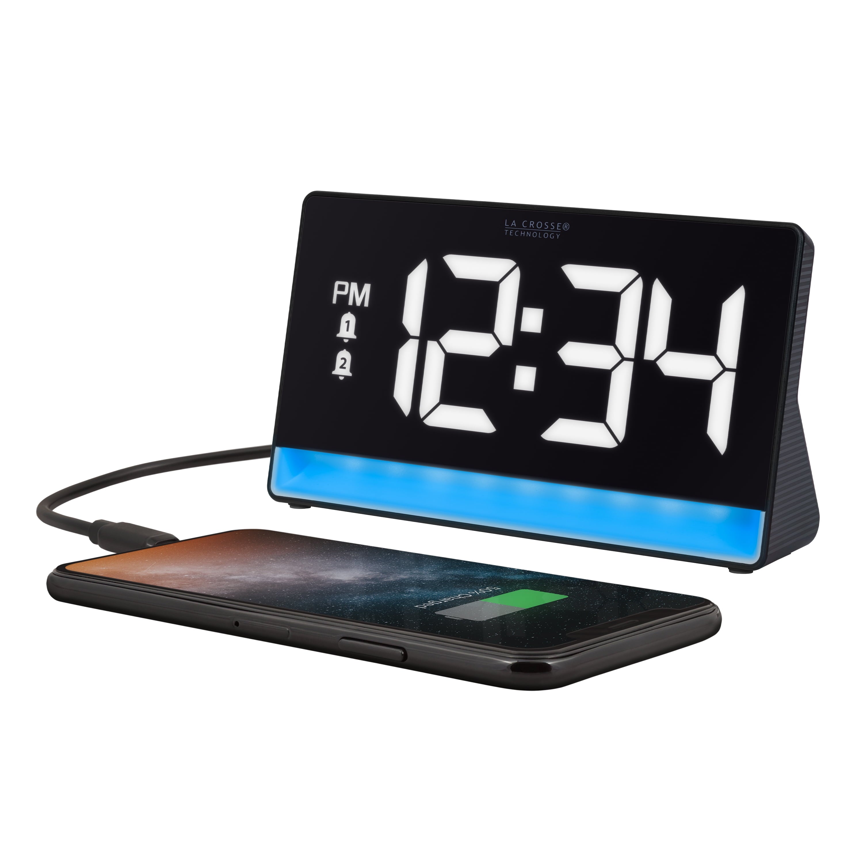 La Crosse Technology Digital Color Changing Deep Sleep Alarm Clock