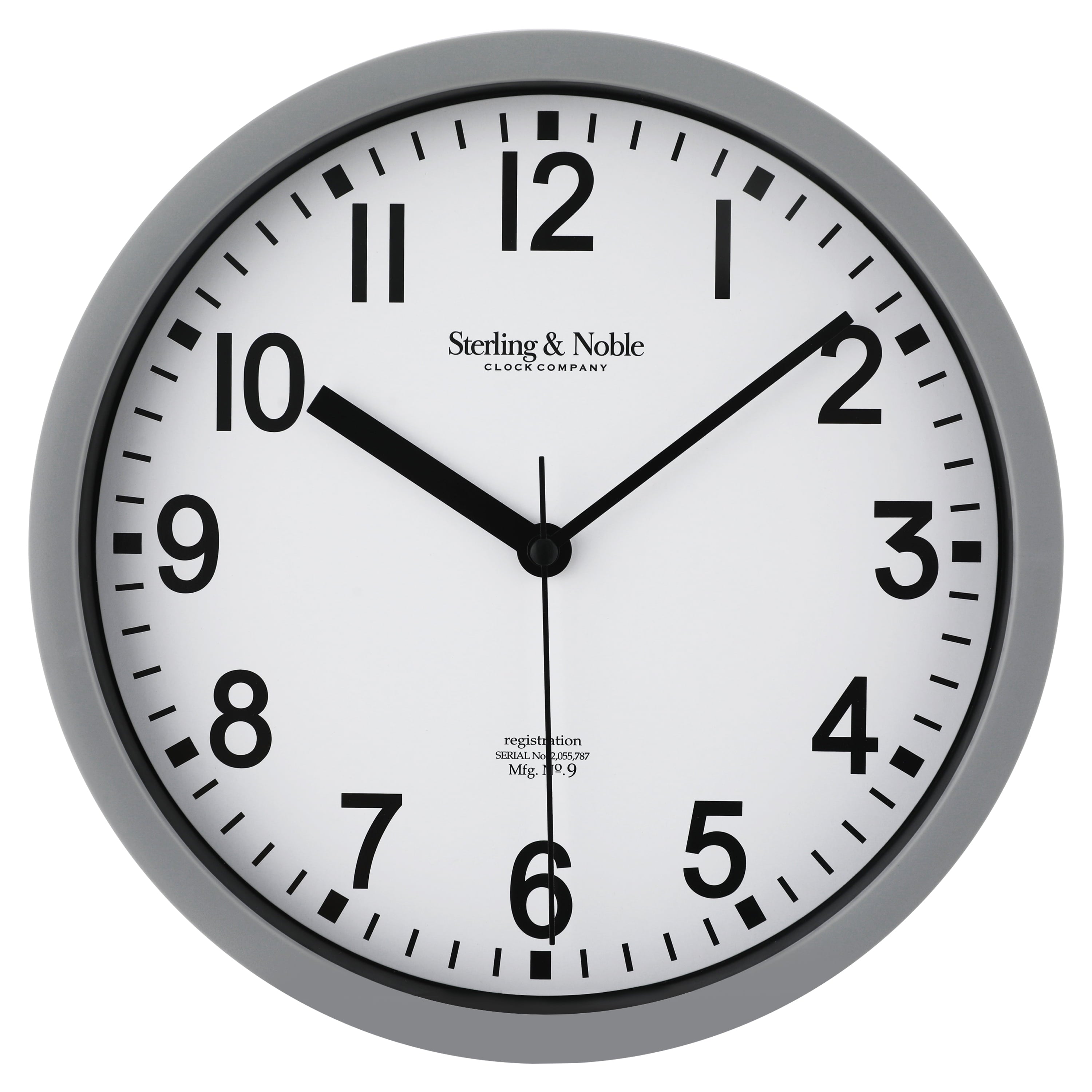 Mainstays Basic Indoor 8.78" Black Analog Round Modern Wall Clock