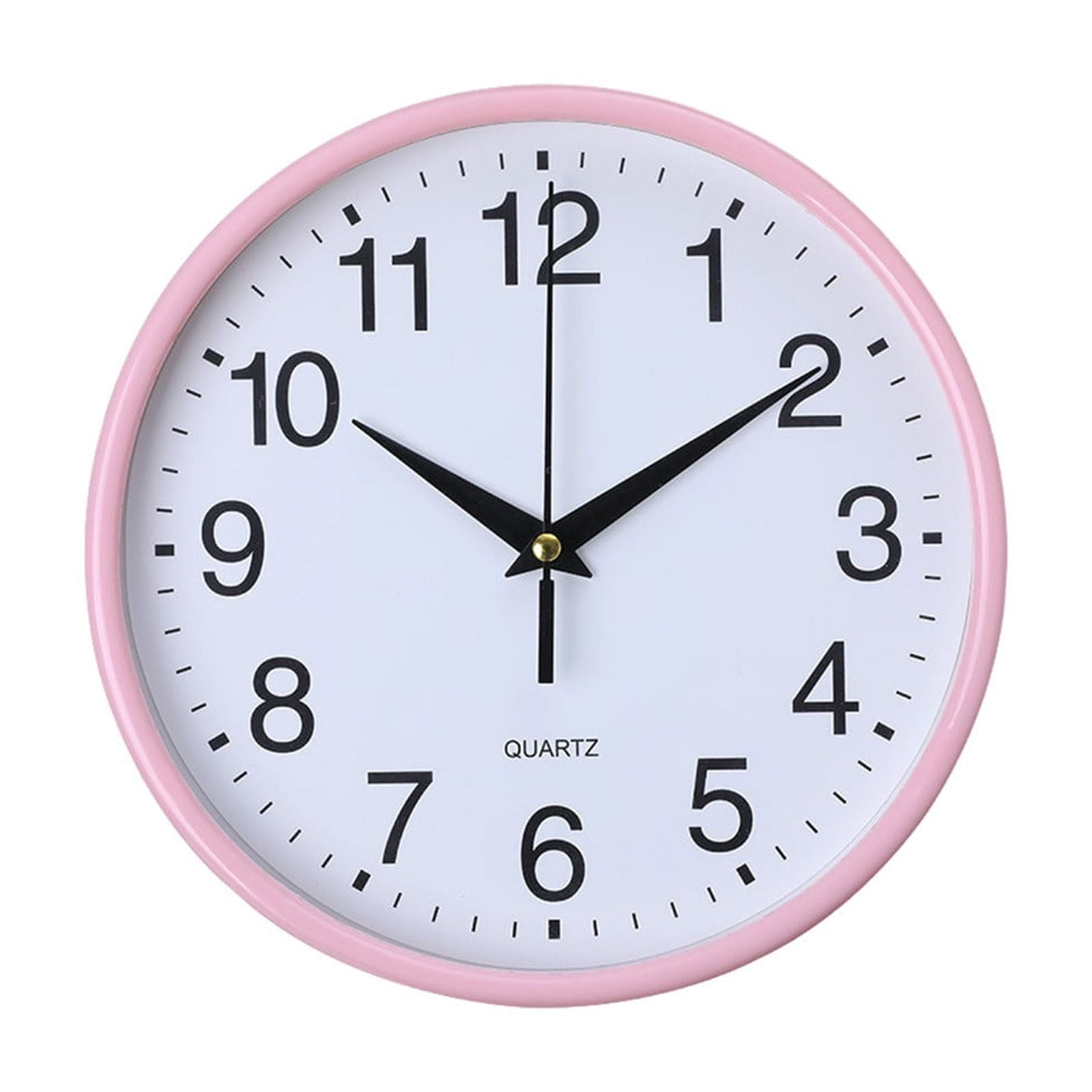 Round Wall Clock, Modern Wall Clock Battery Operated Wall Clocks, Silent Easy Installation Non Ticking Small Analog Clock, for Bedroom, Kitchen, Bathroom, Office, Home