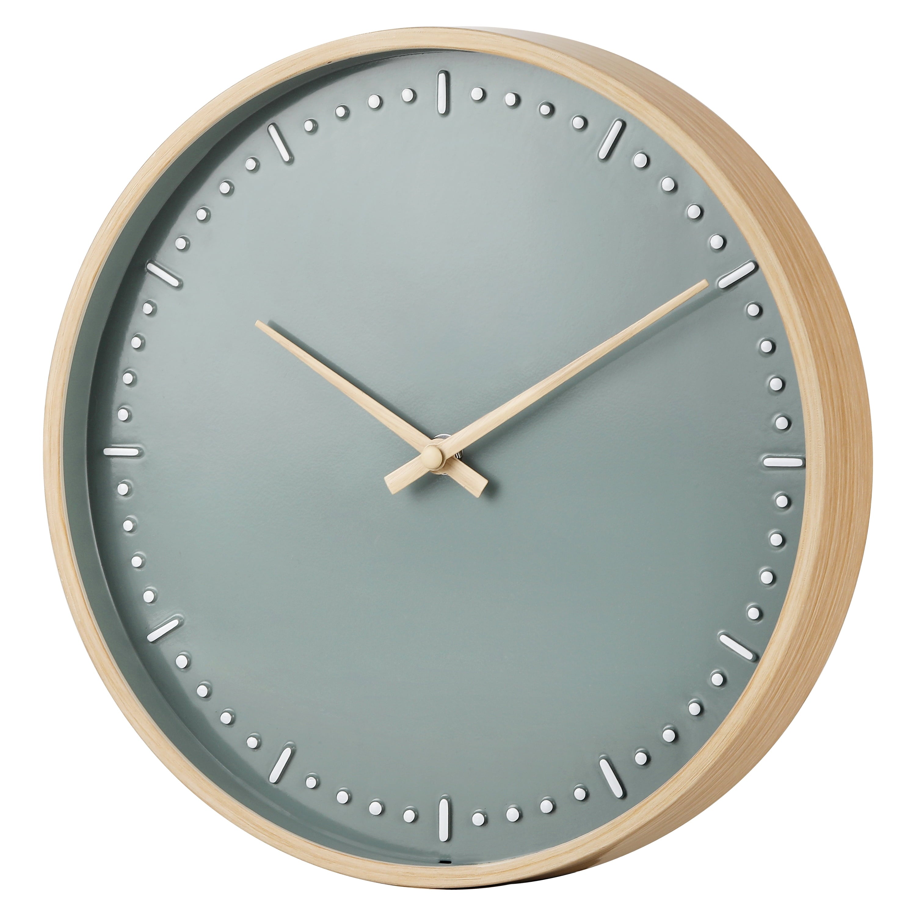 Better Homes & Garden 11.5" Quartz Indoor Decorative Clock, Raised Hour and Minute Markers