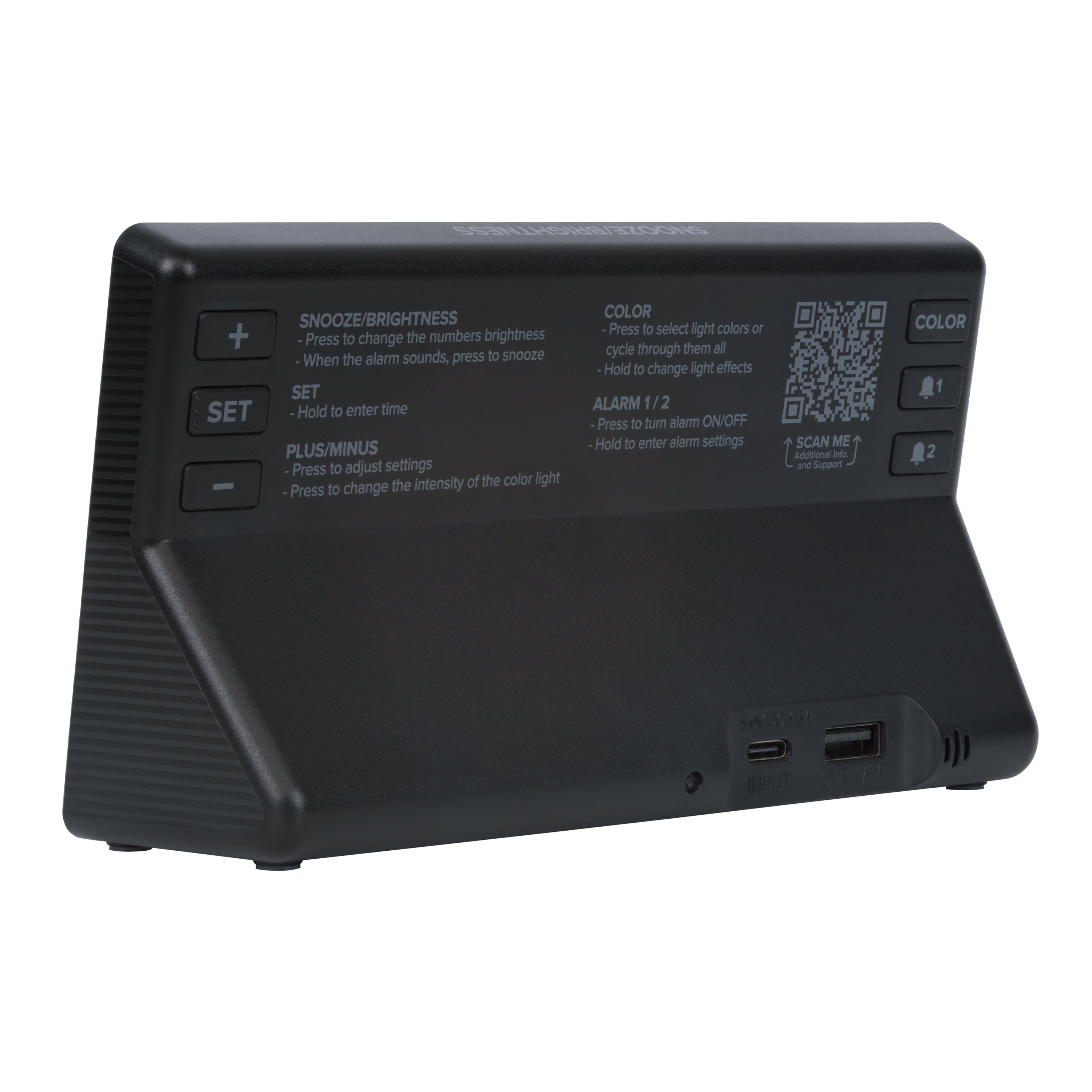 La Crosse Technology Digital Color Changing Deep Sleep Alarm Clock